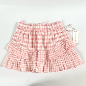 LoveShackFancy “Shae Skirt” Groovy Pink M